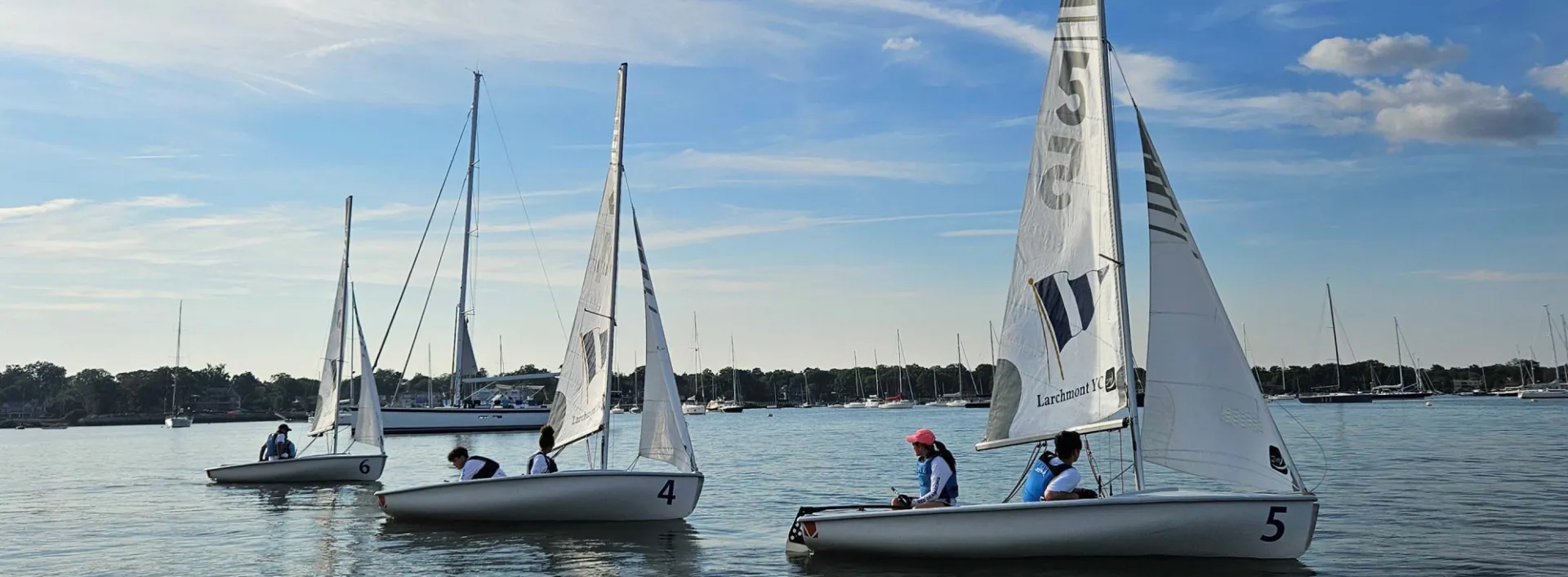 Columbia Sailing at Practice