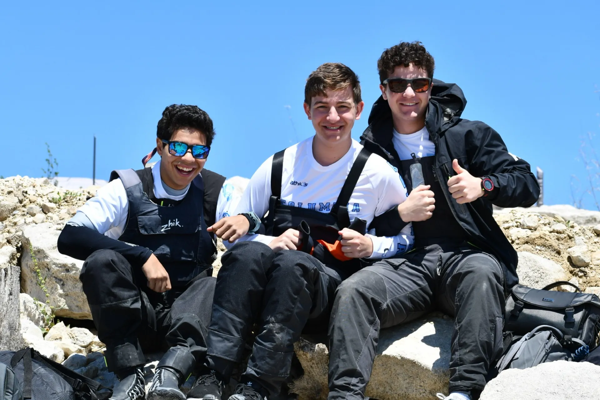 Alex Yuen, Alex VIncenti, and Chase O'Malley in Texas